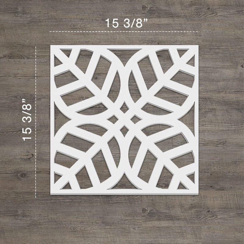 Panneaux muraux décoratifs Garland, H 15,375 po x l 15,375 o x P 0,375 po