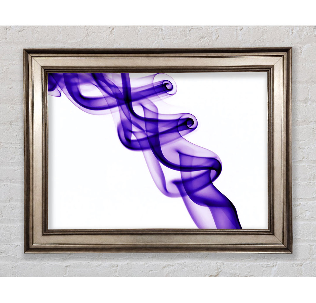 Gerahmtes Leinwandbild Purple Smoke