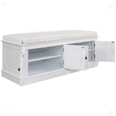 Storage Bench With 4 Doors And Adjustable Shelves by Red Barrel Studio