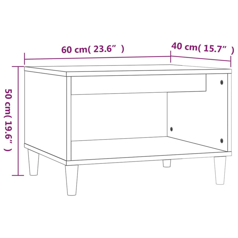 Coffee Table with Storage, Grey