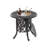 Hand-Brushed Patina/Bronze Cast Aluminum Ice Bucket, Durable And Elegant For Outdoor Entertaining.