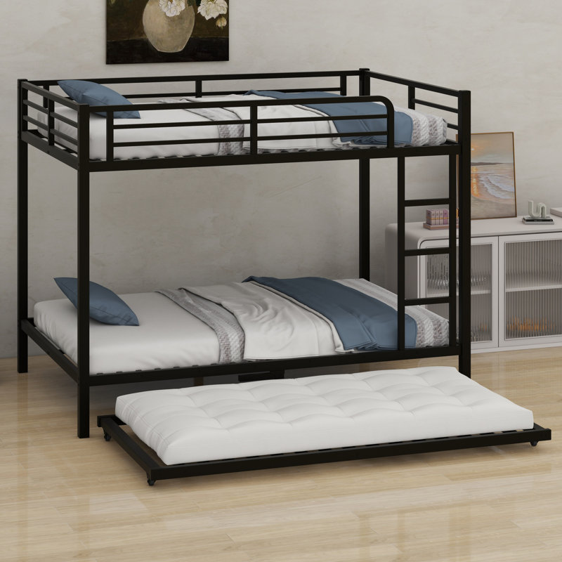 Metal Bunk Bed With Trundle