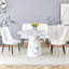 Ensemble de salle à manger circulaire L 45 po x l 45 po Nerita-812123674-811742789