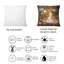 Escalier avec arbres dans le parc - Coussin décoratif à imprimé traditionnel-1378333881