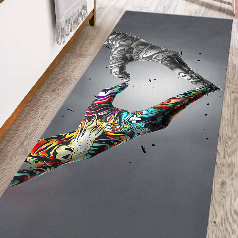 Exquisite Printed Rug with Soft Pile and Geometric Pattern for an Elegant Touch in Your Living Space, Runner 3'3" x 9'2"