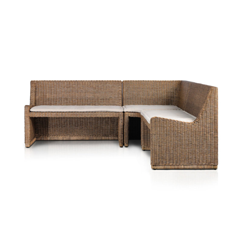 Senna L-Shape Dining Banquette, 32.5" H x 83.25" W x 83.25" D, Right Hand Facing