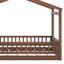 Structure de lit en bois avec clôture-1457319808