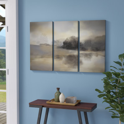 " Misty Pond " 3 - Pieces