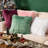 Chrismas Long Faux Fur Collection Faux Fur Reversible Throw Pillow-614333799-614333792