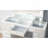 1Pc Vanity W/ Stool Set Glass Top Storage Drawers Central Mirror W/ Bulbs USB And Power Outlet White And Gray Finish
