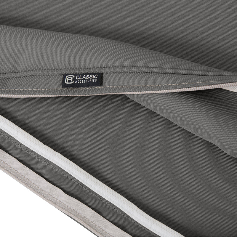 Pina Outdoor 3'' Bench Cushion Cover, 3" H x 54"W x 18"D, Charcoal gray