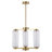 Cyndy Square Glass And Metal Chandelier