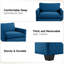 Fauteuil en velours côtelé avec repose-pieds Redenius-91901462