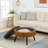 Round Carved Coffee Table with Storage Space-1951930490-1951930469