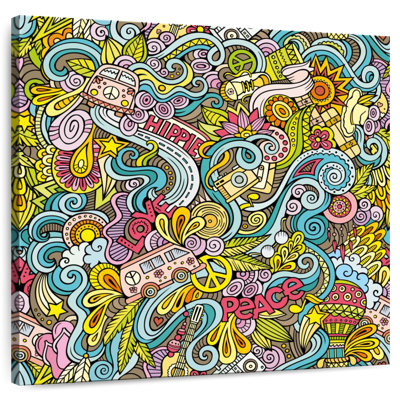 Doodles à thème Kerner Hippie