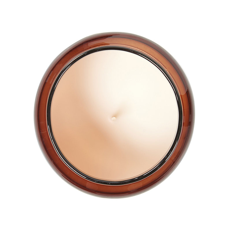 Scented Jar Candle, 10" L x 10" W, Brown, Floral/Plant