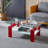 Artisan Rectangle Coffee Table, Double Layer Lower Shelf Storage For Living Spaces