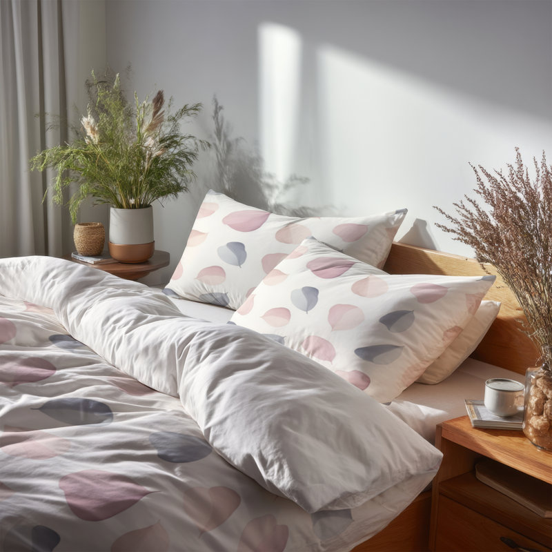 Ensemble d'édredon abstrait 4 pièces - Ensemble d'édredon bohème Boho, Queen Comforter + 3 Additional Pieces