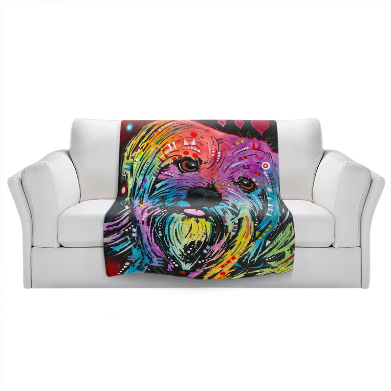 Hand Woven Throw Blanket, 51" x 60"