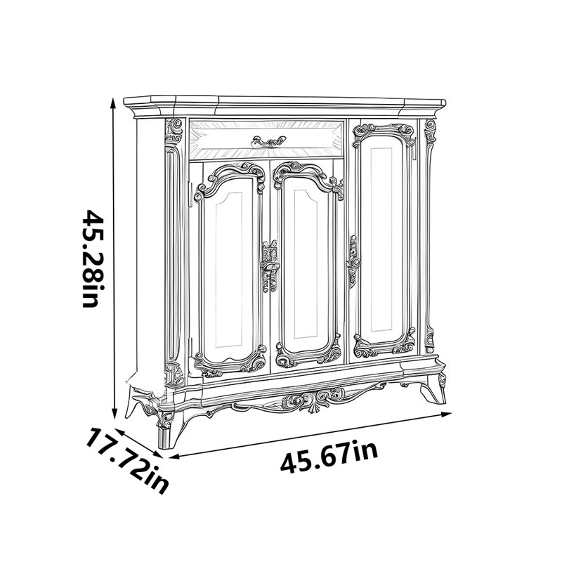 Armoire à chaussures de rangement populaire de style américain