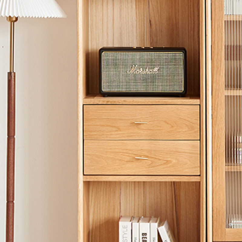 Modern simple log bookcase