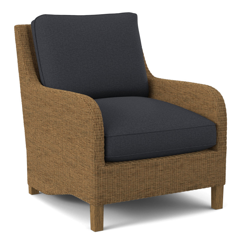Gibraltar Armchair, Honey, Gray Sugar Performance; 0863-84