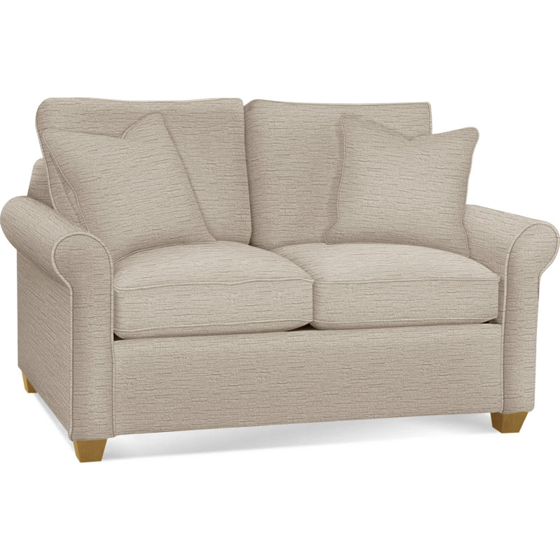 Park Lane Upholstered 73'' Sofa, Blue Buffalo Check; 0120-61, Gel Memory Foam Mattress, Honey