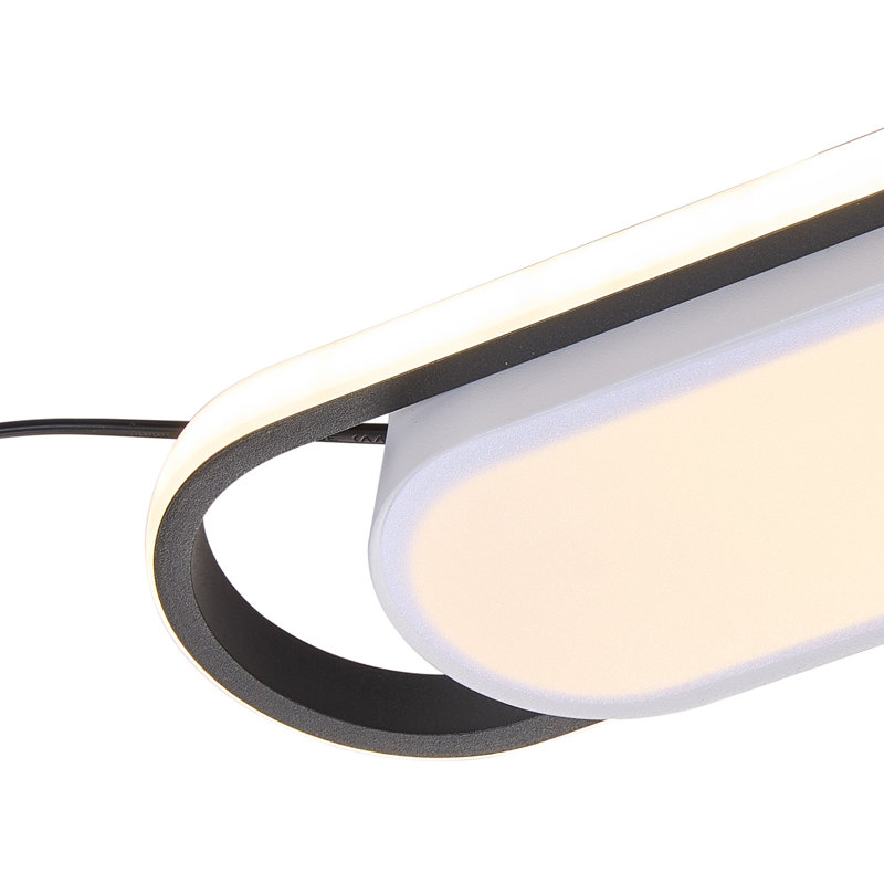 Acrylic LED Flush Mount, 5" H x 80" W x 12" D, 48 W