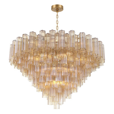 Sandbach 49'' Aged Brass Chandelier