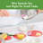 Tovolo Flex-Core Mini Silicone Spatula and Spoonula Set of 2 with Wood Handles, Pink Sorbet