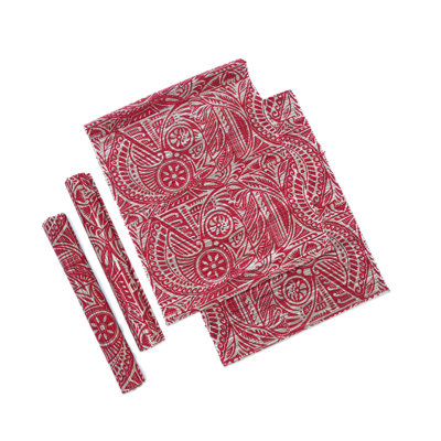 Chemin de table et napperons Bungalow Rose