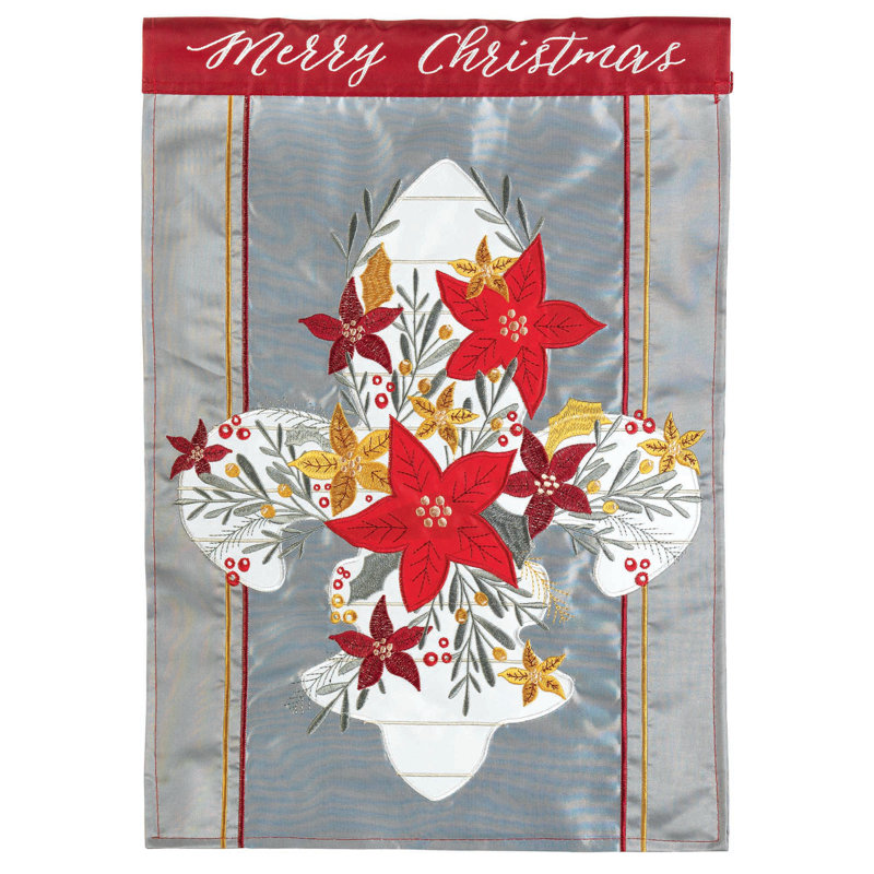 Drapeau de jardin en polyester 1,5 x 1,1 pi Bravlio