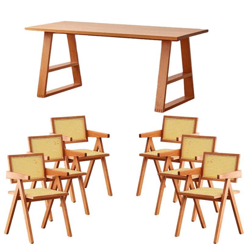 Ensemble de salle à manger rectangulaire, H 29,52 po x L 62,99 po x l 31,49 po
