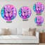 Portrait de papillon multicolore II - horloge murale moderne-59913099