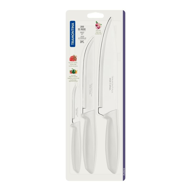 Ensemble de couteaux 3 pièces - Blanc
