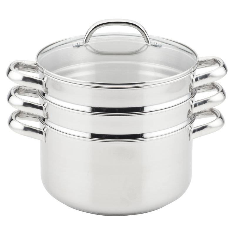 Prestige 6 qt. Stainless Steel Non-Stick Steamer Pot