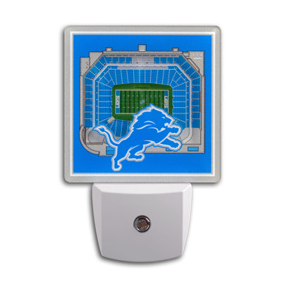 NFL Detroit Lions Stadium View Night Light
