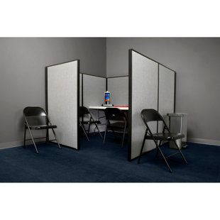 Interion Gray Office Partition Panel