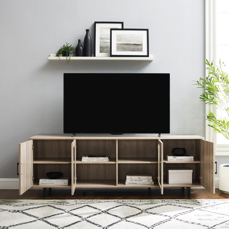 Unfinished TV Stand for TVs up to 85", Birch