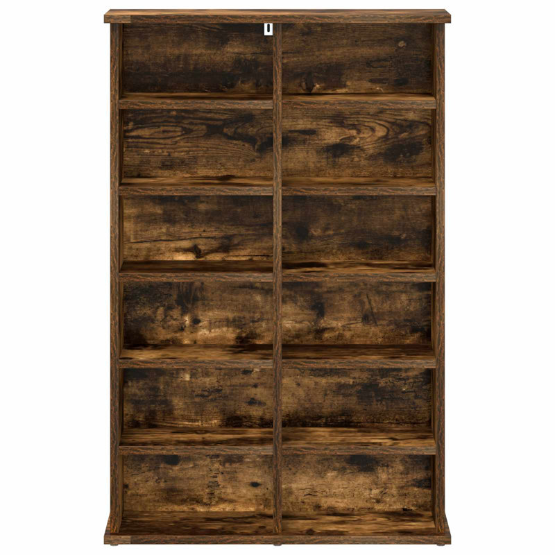 92 cm H Media Shelves, Smoked Oak