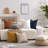 Soft Chenille Stripes Solid Cushion Cover Cozy Neutral Farmhouse Pillow Covers-111961570-111961569