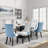 Kingson Modern Glam Tufted Two-Tone Dining Chair with Nailhead Trim & Back Pull Ring-9081318-64230964