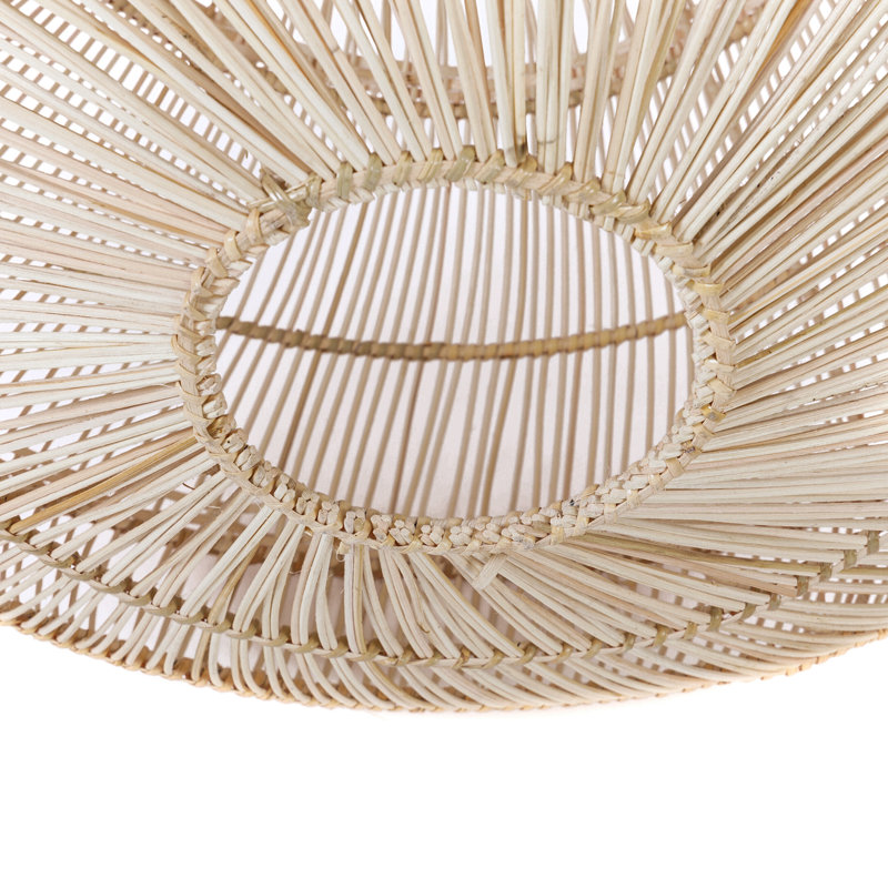 Rattan Novelty Lamp Shade ( Uno ) in Natural, 77" H x 80" W x 80" D