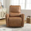 Fauteuil inclinable électrique pivotant et berçant moderne de 33,8 po de largeur avec port USB-392556529