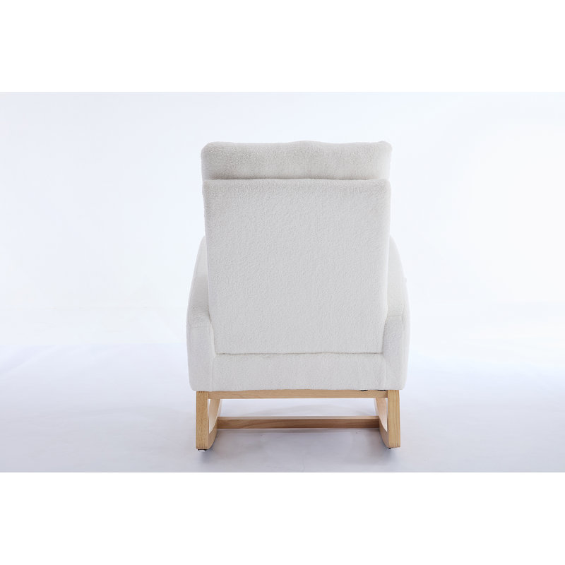 Chaise berçante Teddy, Blanc