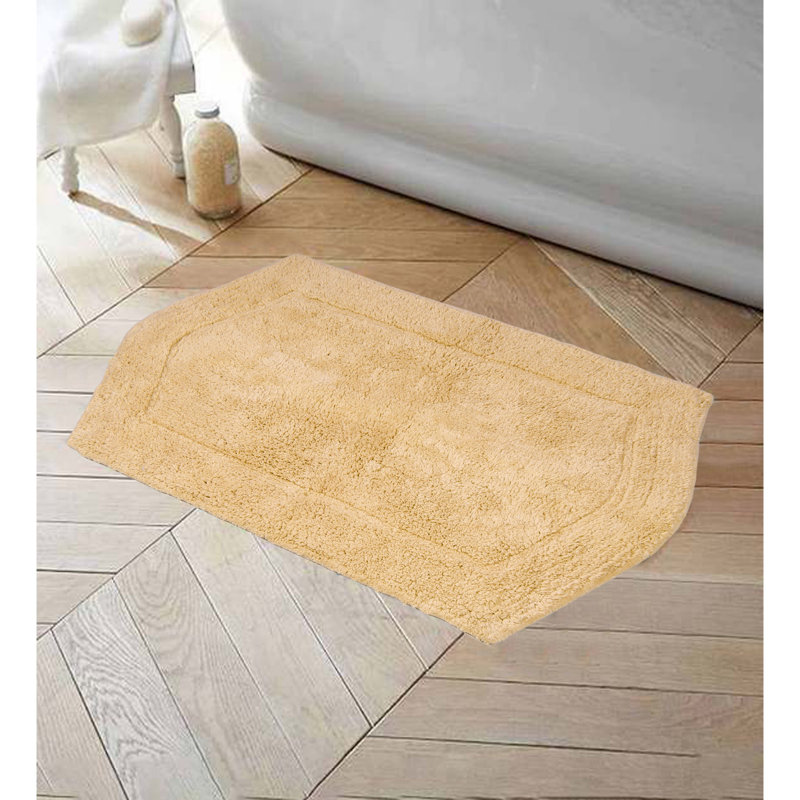 Tapis pour salle de bain Morissette, Jaune