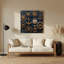 Nautique, insignes navals, art mural en métal gris-2050442404