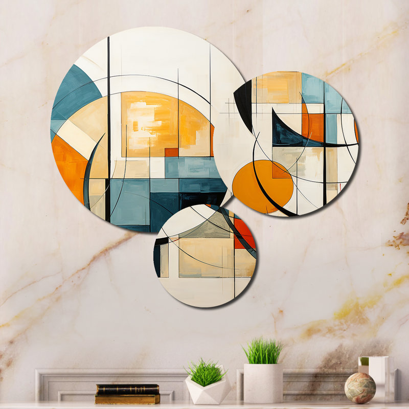 Abstract Wall Decor on Metal