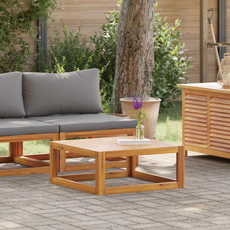 Chaise de patio avec coussins, Gris foncé, Middle sofa + coffee Table