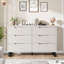 6 commodes pour la chambre à coucher, commode de 47,2 po de largeur, armoire à tiroirs verticale autoportante avec rangement, commode en bois-1394583139